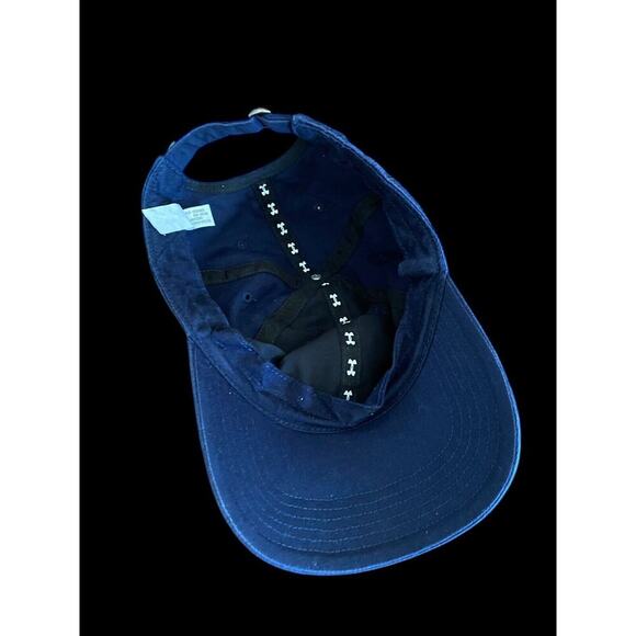 Under Armour USA Baseball Hat Ball Cap Blue Stitched Spell Out Olympics Mens - Picture 7 of 7